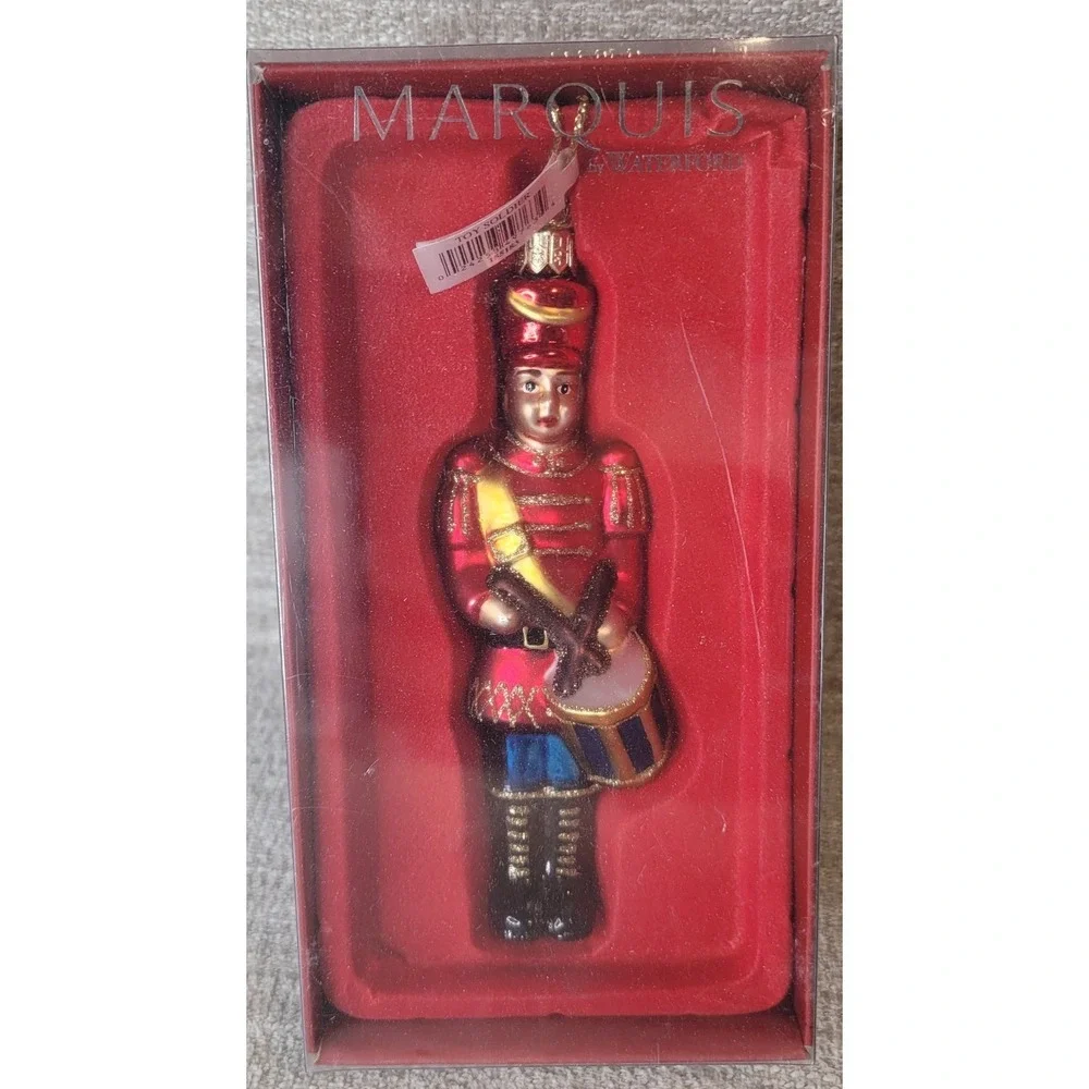 Marquis‎ Waterford Nutcracker Christmas Ornament Holiday Blown Glass New in Box